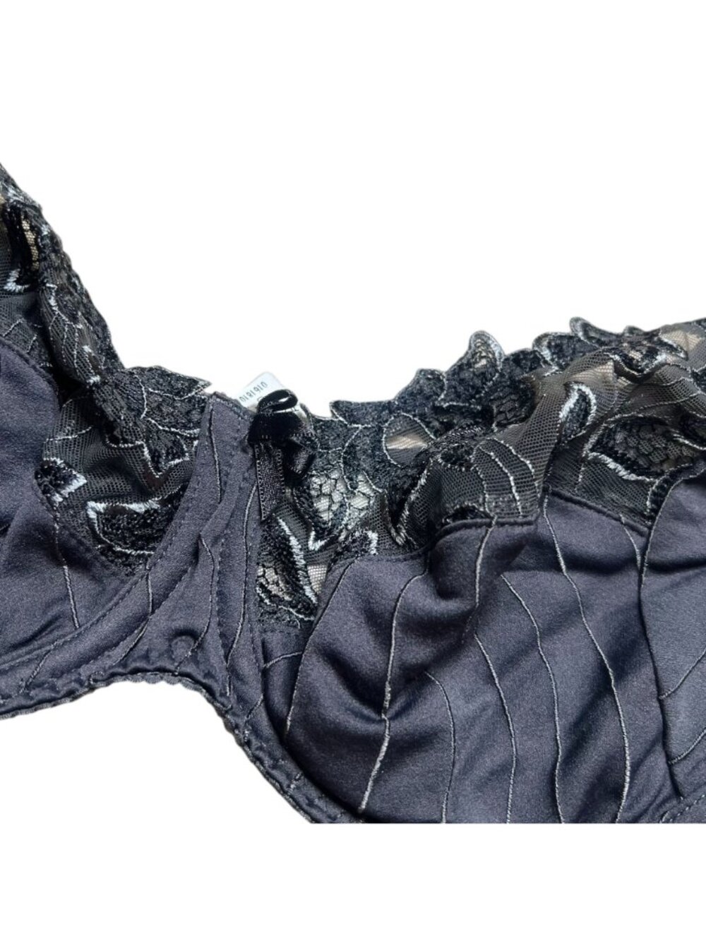 Prima Donna Primadonna Bra Womens Size 30D Gray Deauville Lace Full Cup - Picture 4 of 6